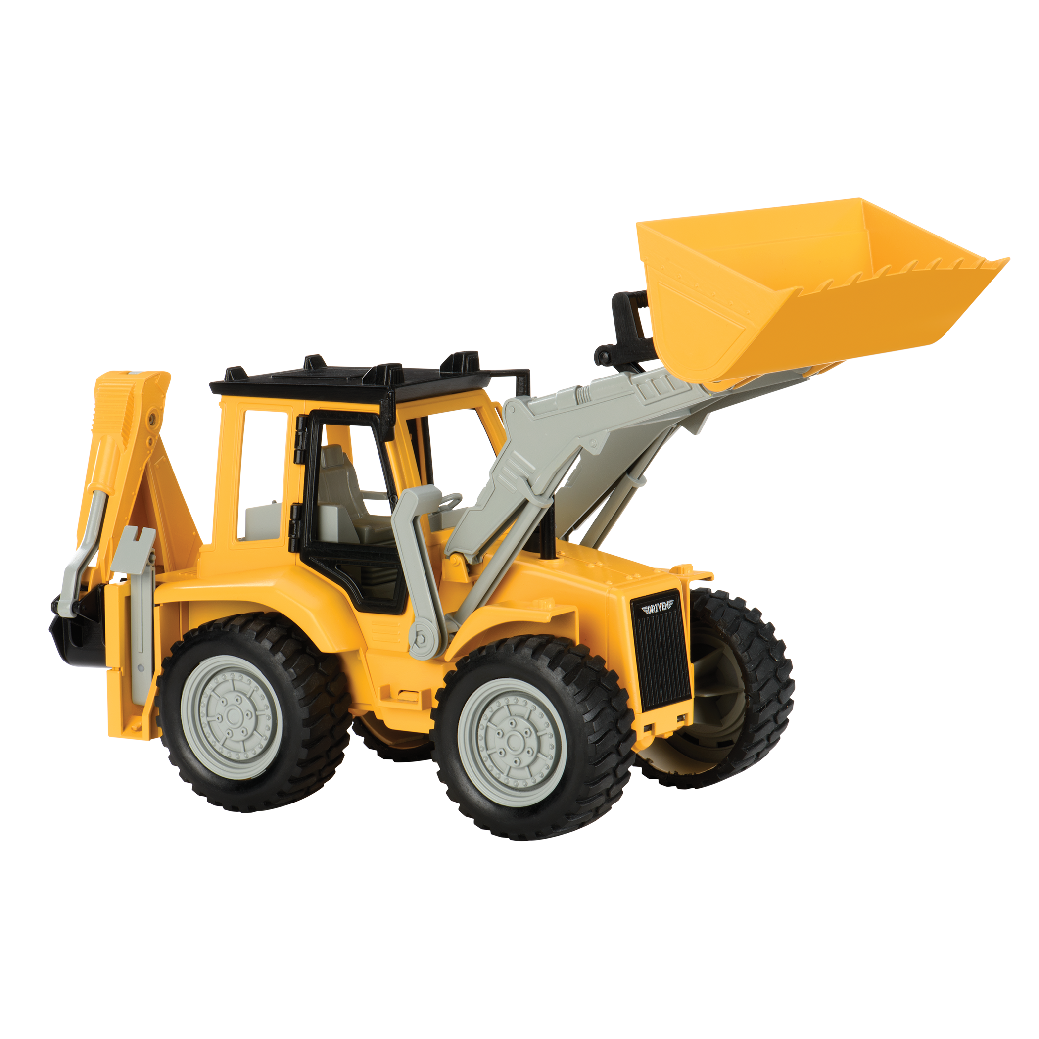 Midrange Yellow toy backhoe loader