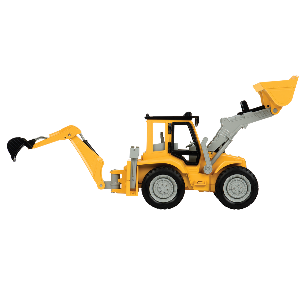 Midrange Yellow toy backhoe loader