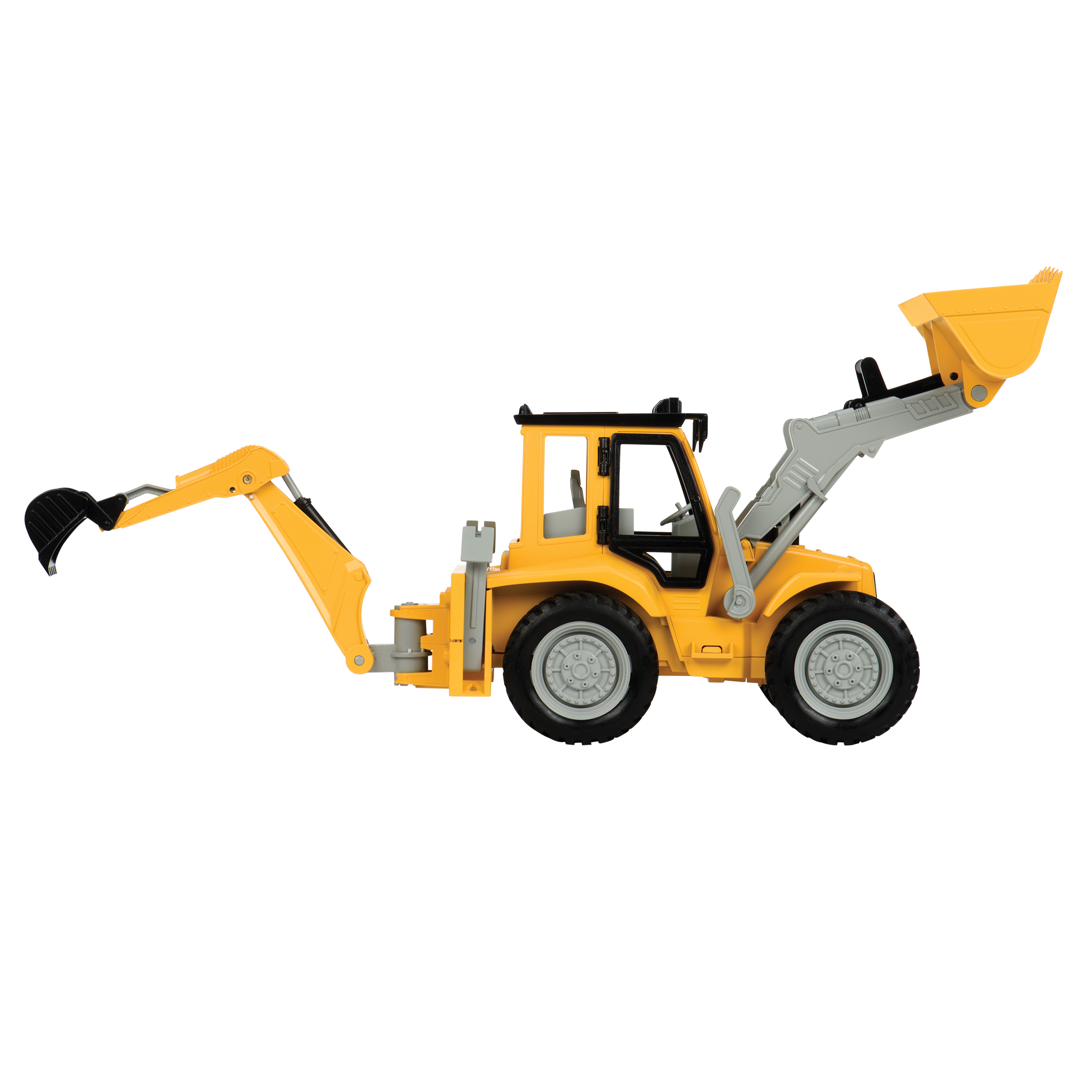 Midrange Yellow toy backhoe loader