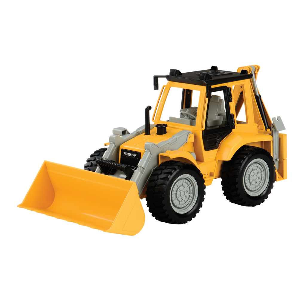 Midrange Yellow toy backhoe loader