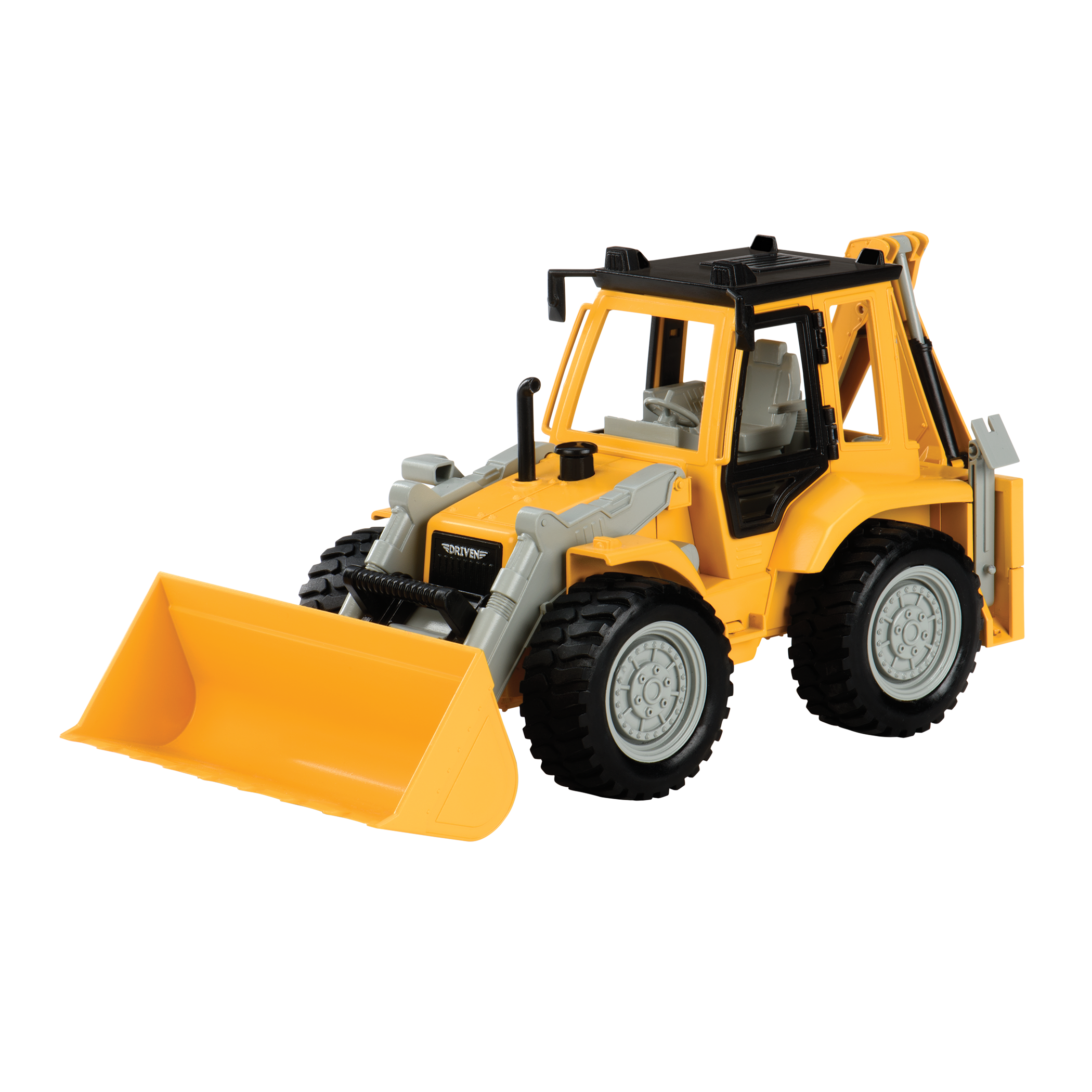 Midrange Yellow toy backhoe loader