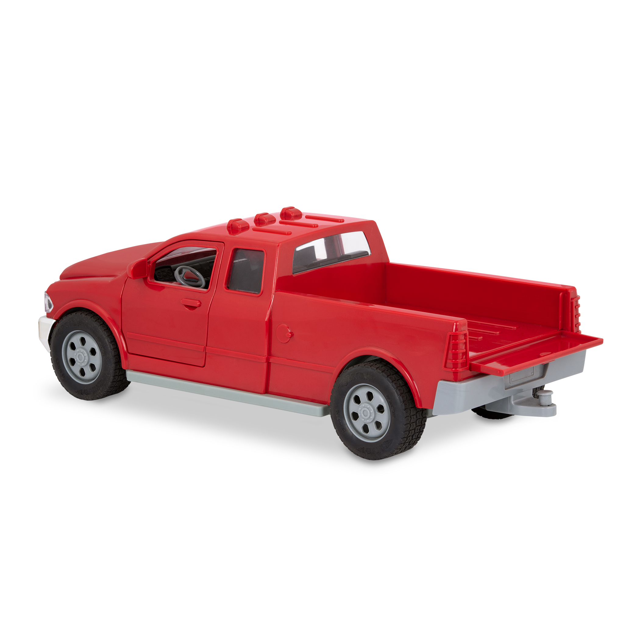 Midrange size red pick up truck