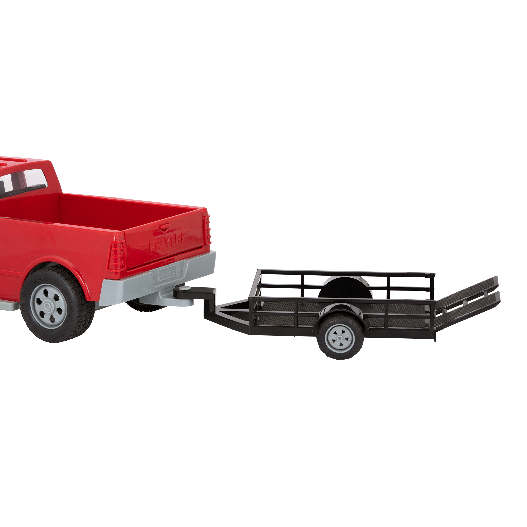 Midrange size red pick up truck
