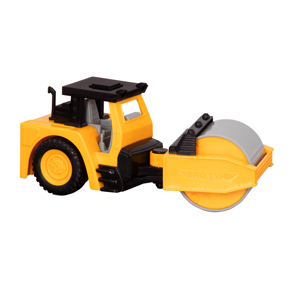 Small Micro Series Yellow toy steam roller
