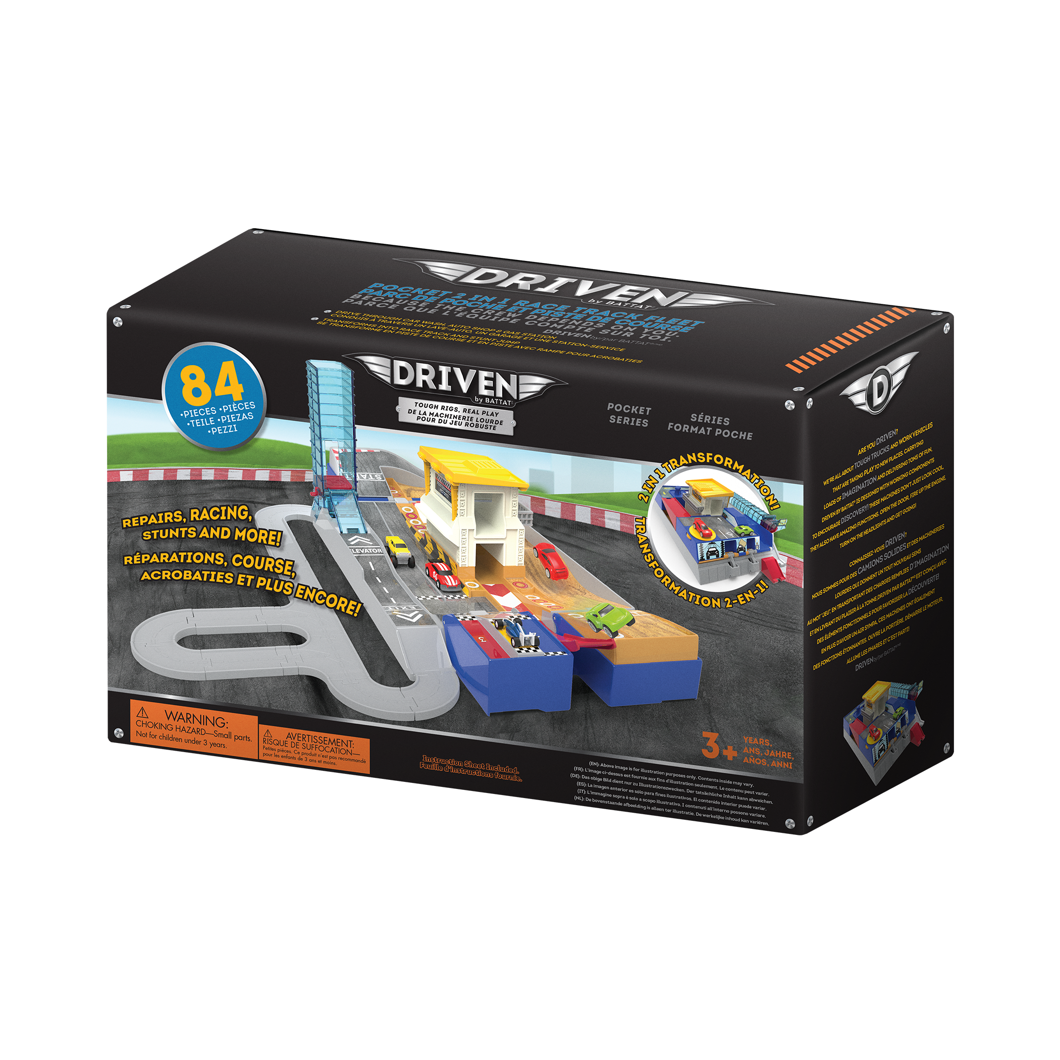 Driven Pocket 2 in 1 Race Track Fleet