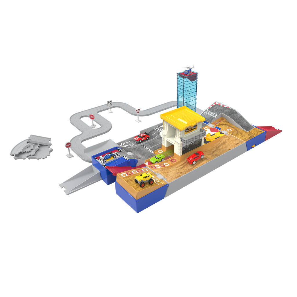 Driven Pocket 2 in 1 Race Track Fleet