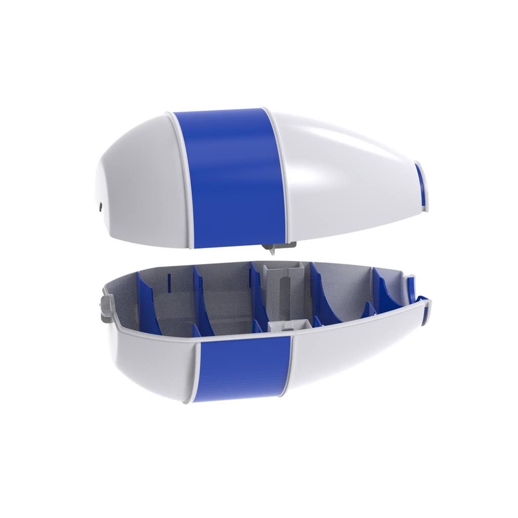 Large blue cement mixer truck toy