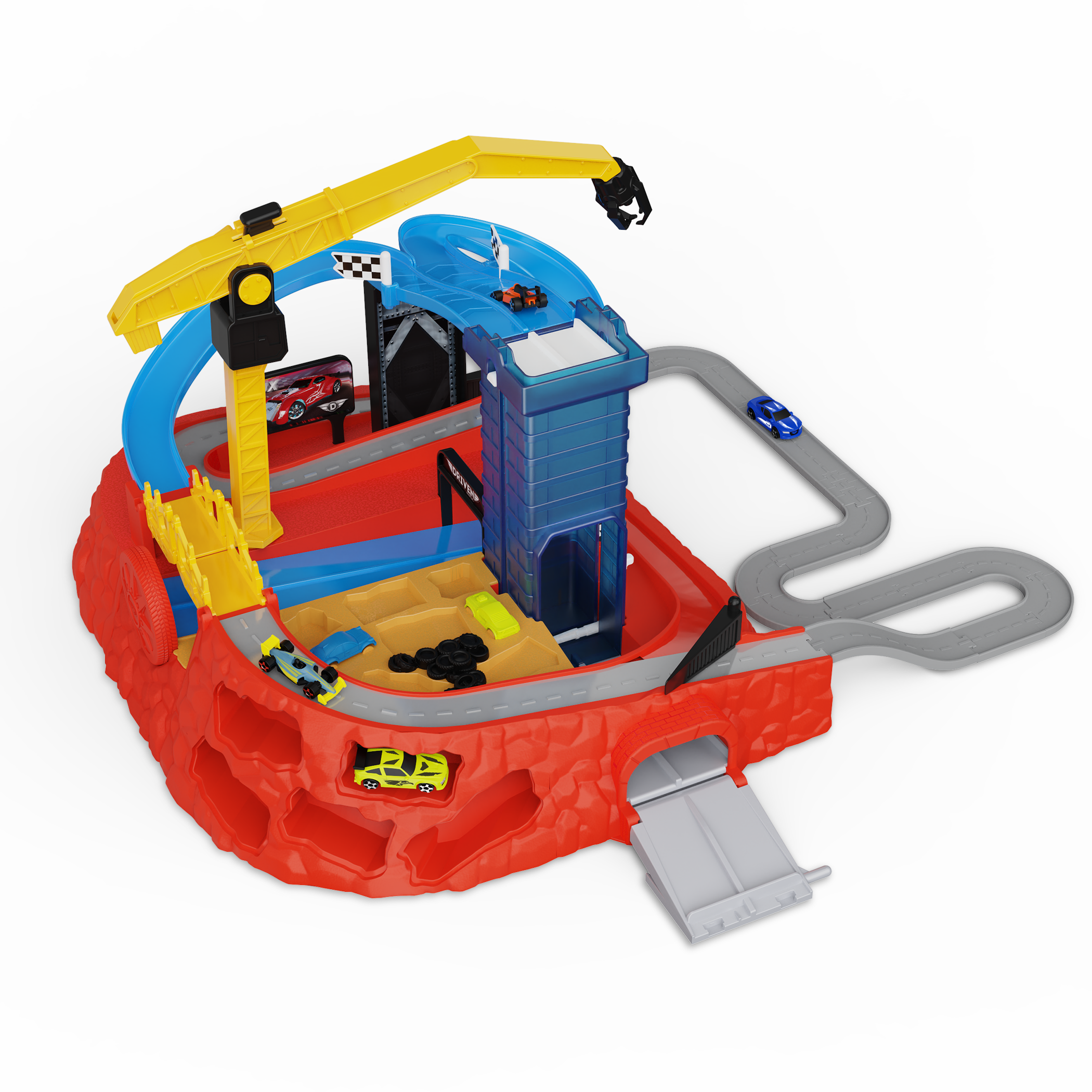 Pocket Junkyard Street Racer Playset by DRIVEN