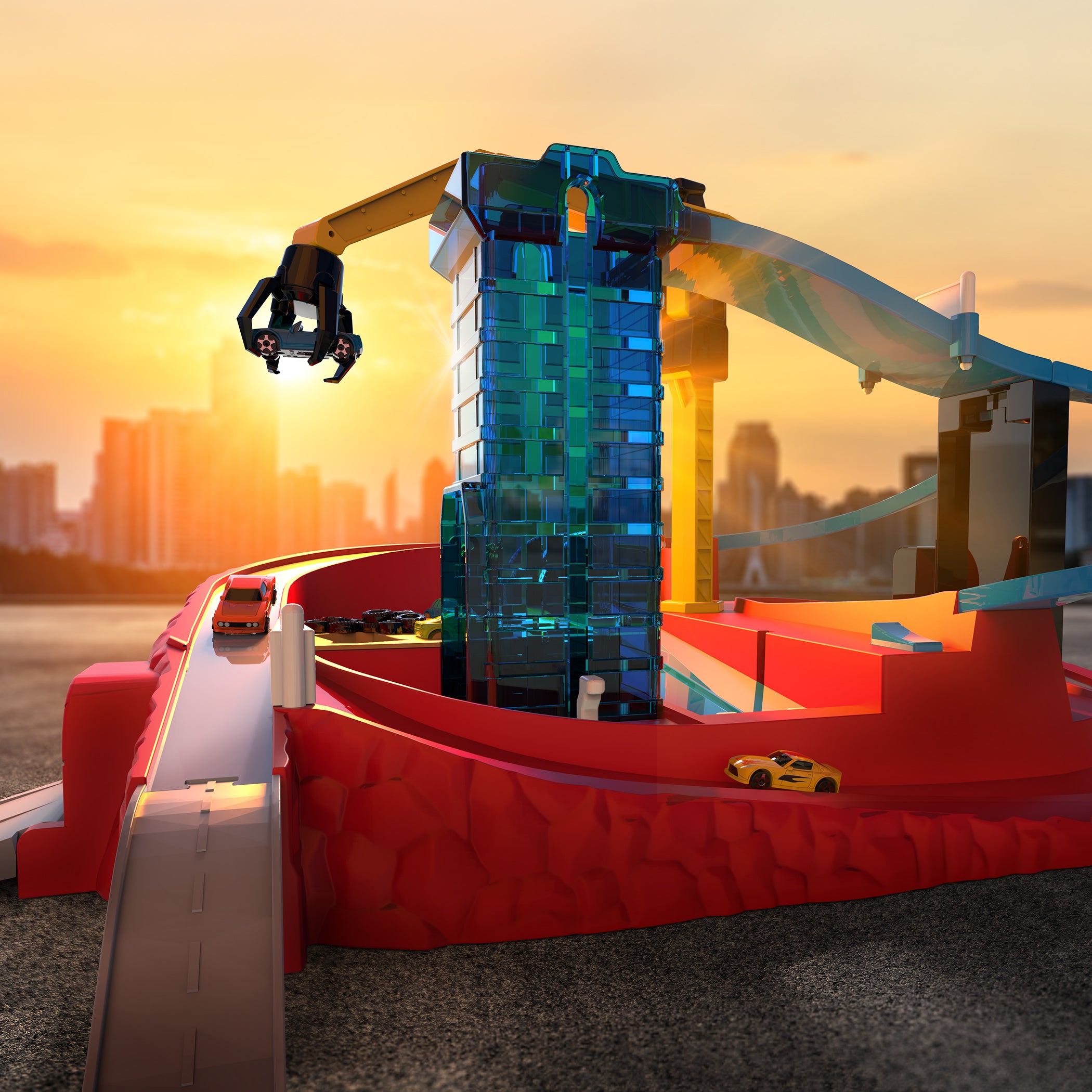 Pocket Junkyard Street Racer Playset by DRIVEN