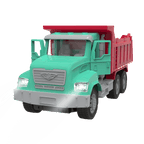 green and red toy dump truck with remote control