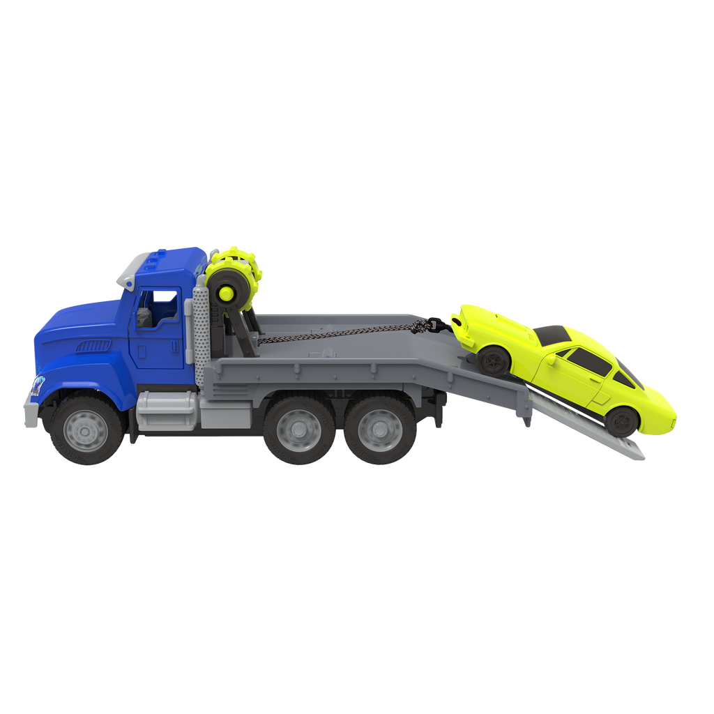blue tow truck toy for kids with remote control