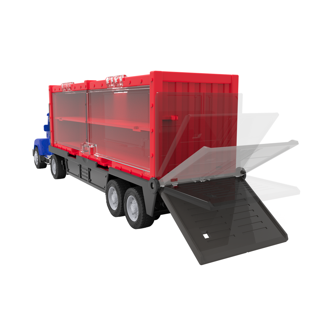 Pocket storage semi truck collection launcher car carrier