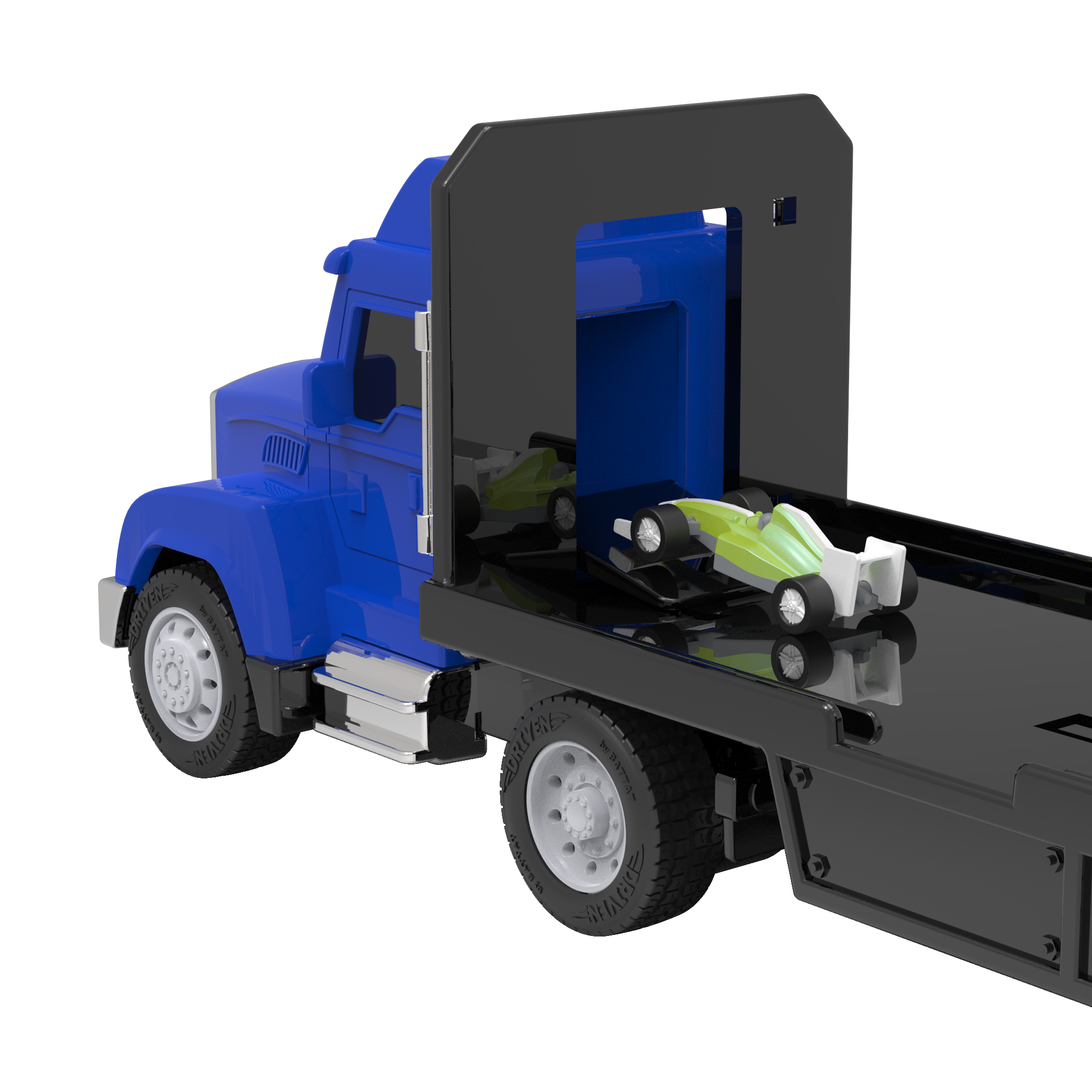 Pocket storage semi truck collection launcher car carrier