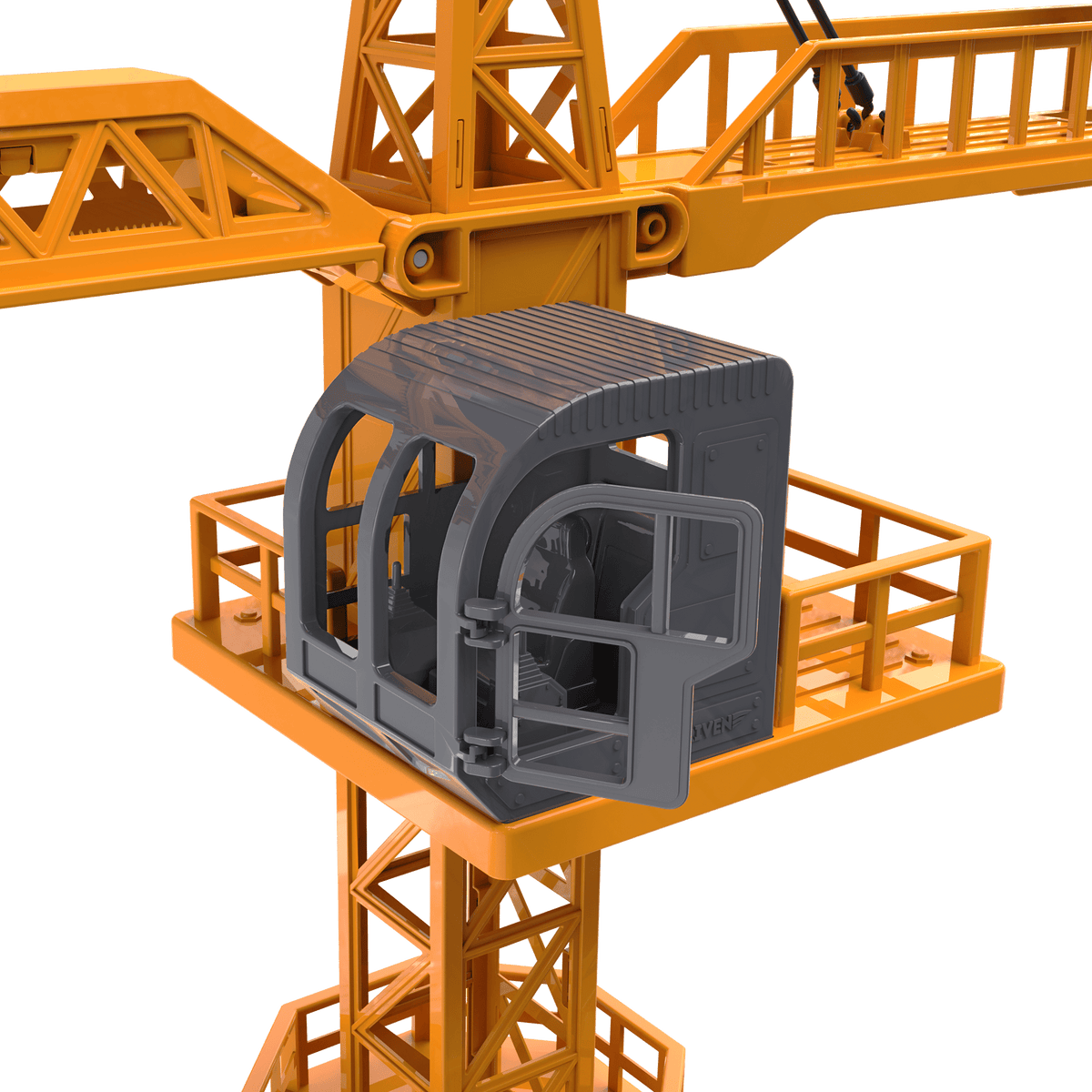 Jumbo RC Tower Crane DRIVEN by Battat 4 feet tall