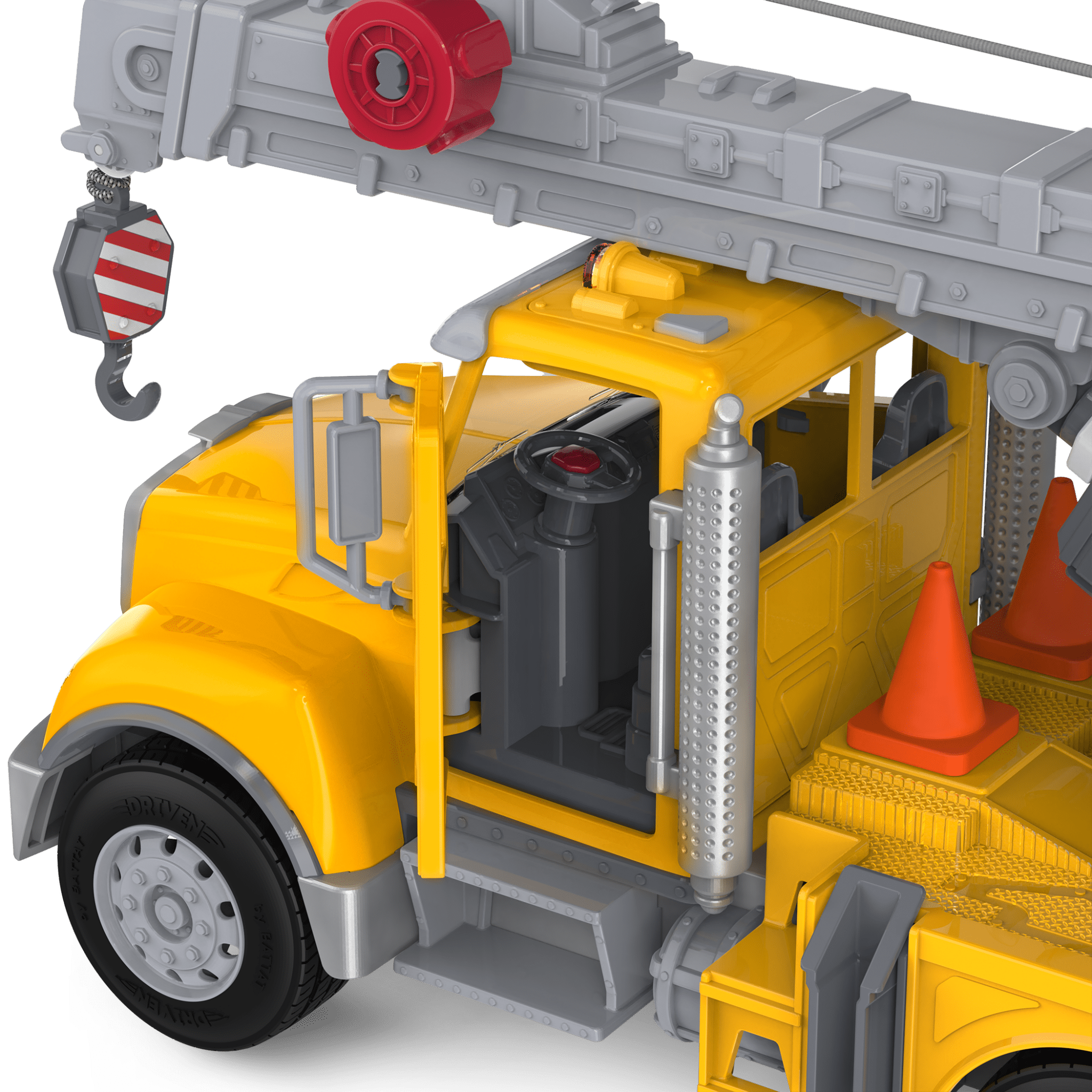 Crane Truck, 14 inches - DRIVEN by Battat