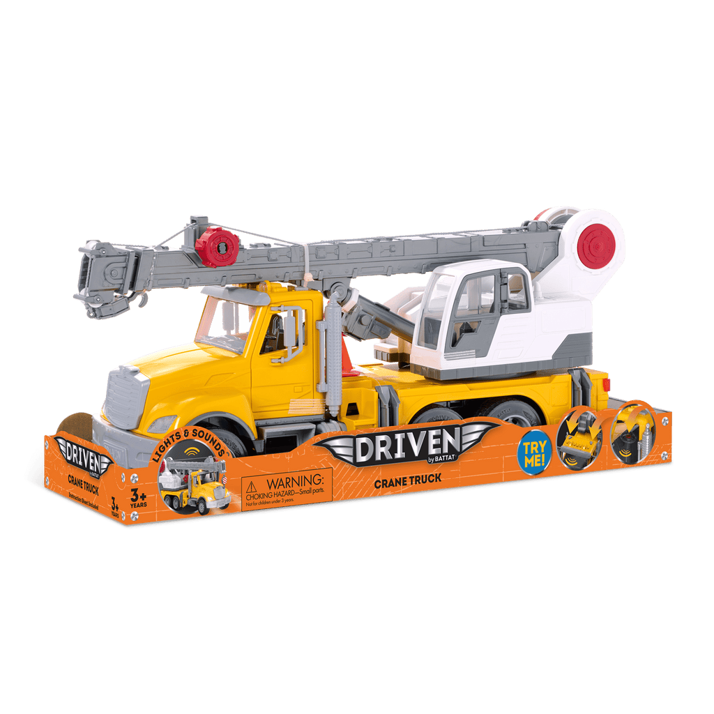 Crane Truck, 14 inches - DRIVEN by Battat