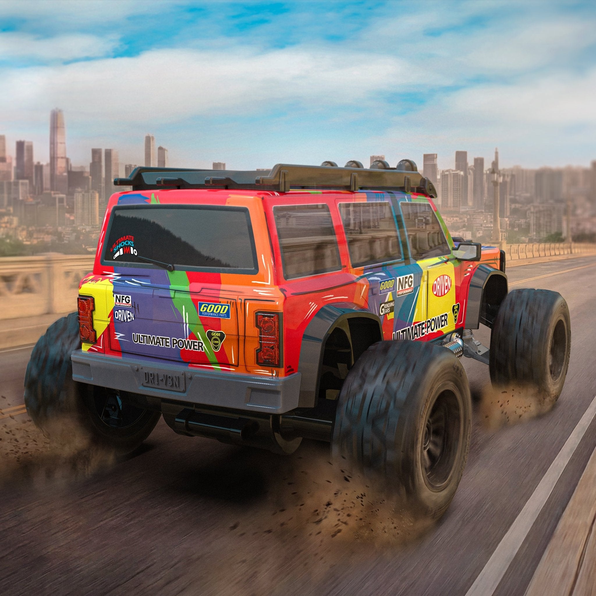 Multi-color Off-Road Truck