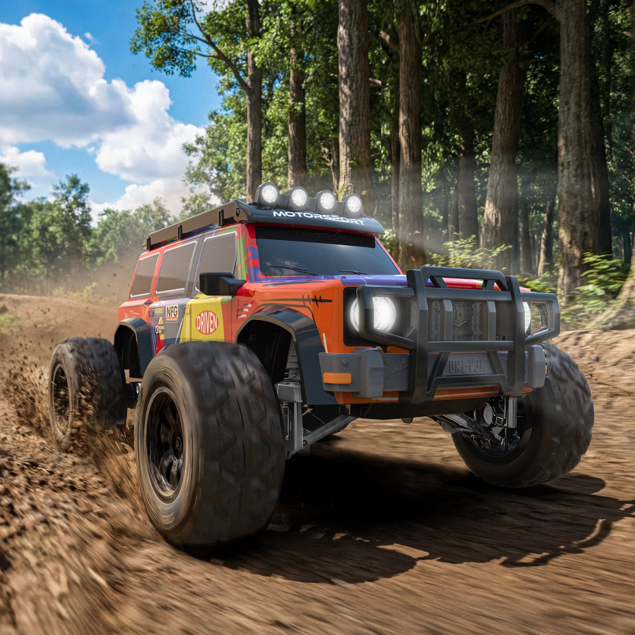 Multi-color Off-Road Truck
