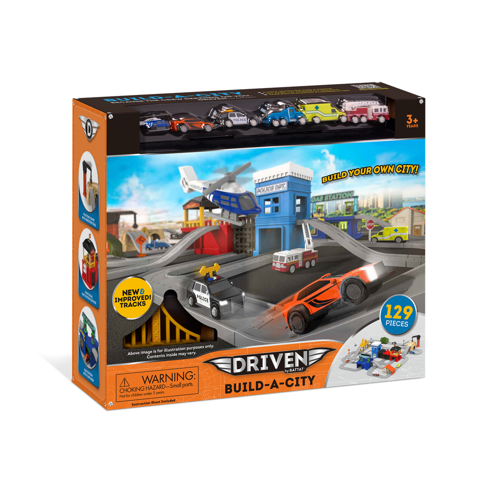 Build-A-City Playset DRIVEN by Battat