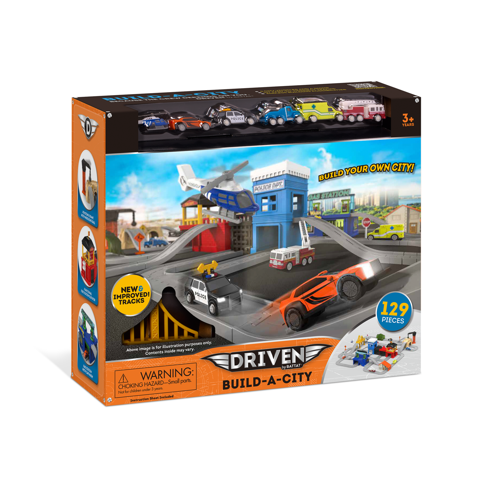 Build-A-City Playset DRIVEN by Battat