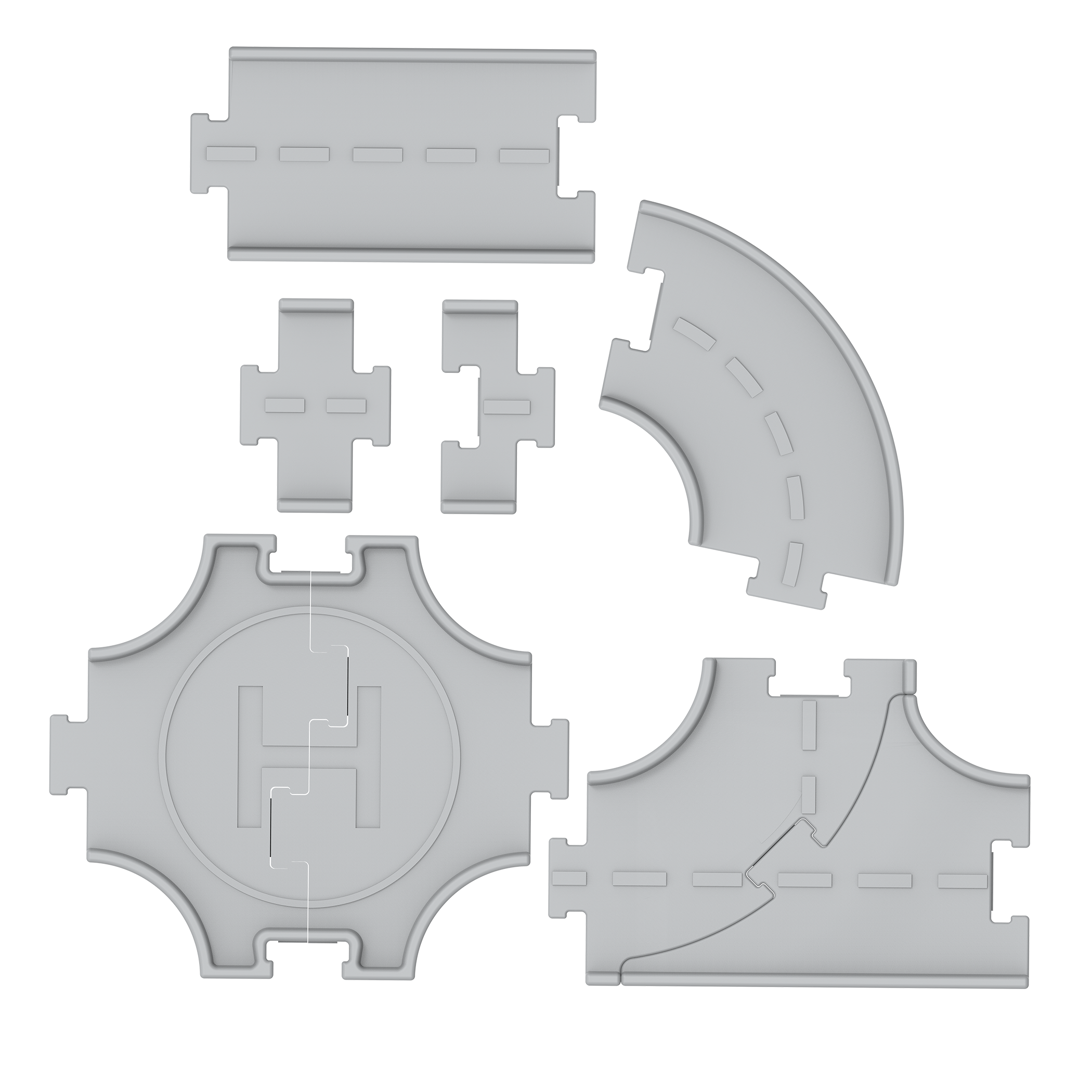 Surprise container with toy vehicles surrounding it.