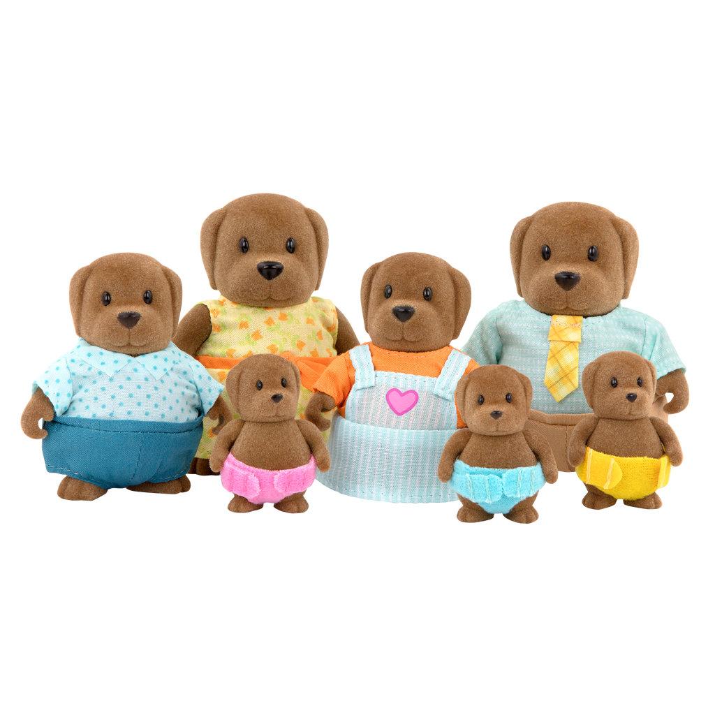 Miniature dog figurine set