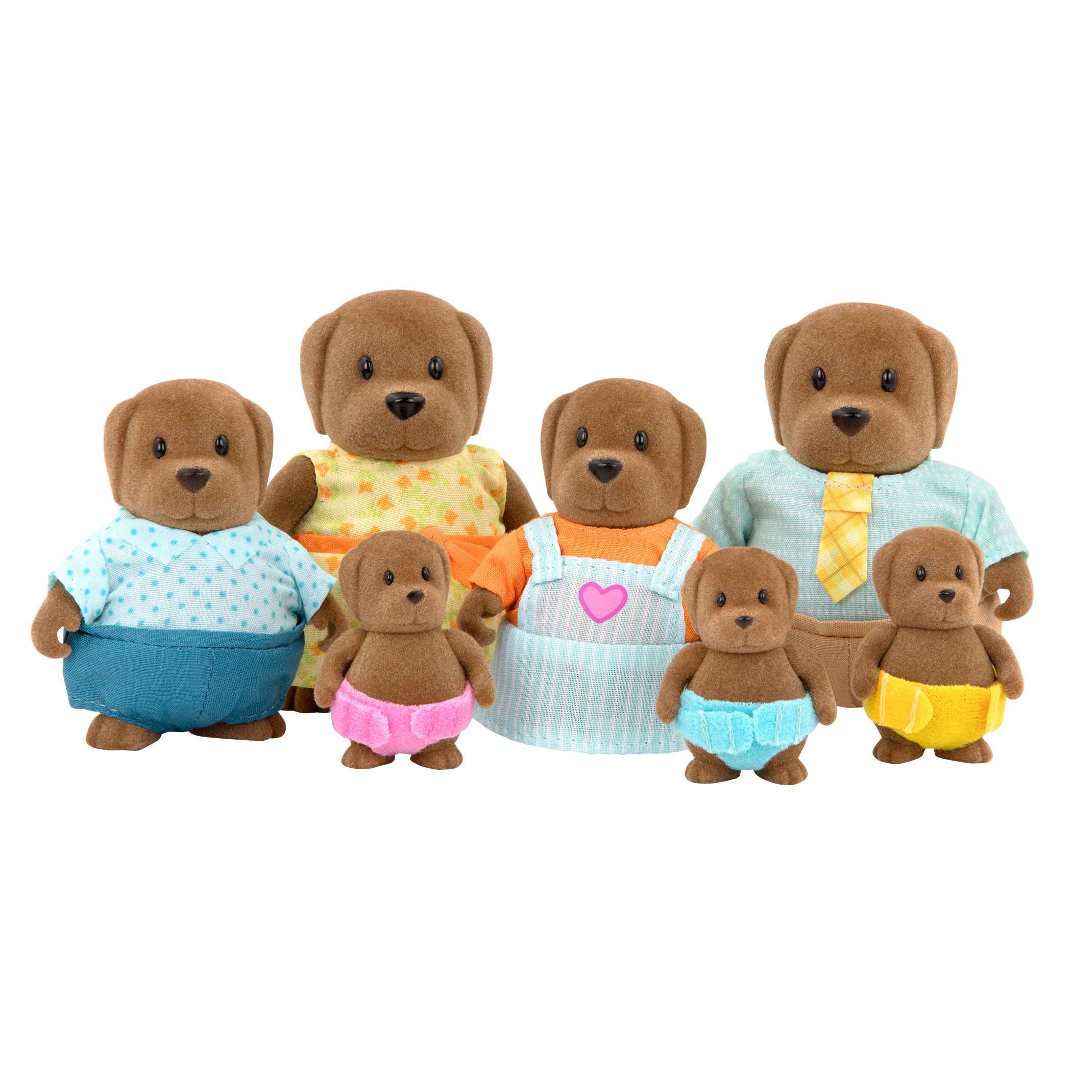 Miniature dog figurine set