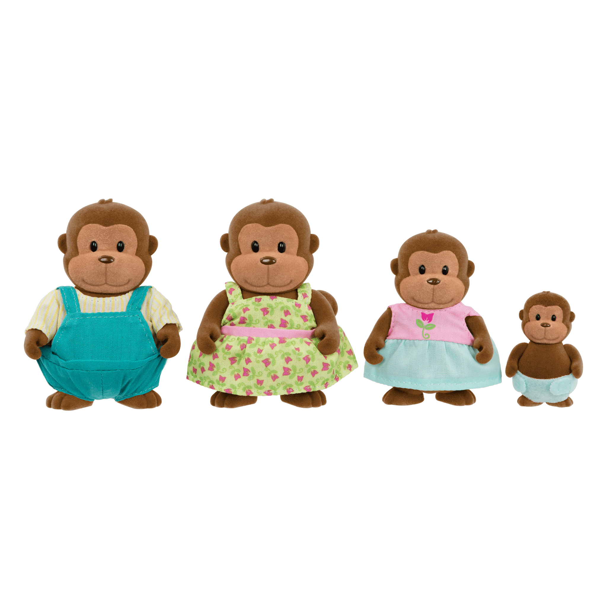 moni moni Animals やさいぬファクトリー　２個セット　激レア O'Funnigan Monkey Family | Small Animal Figurines | Li'l Woodzeez