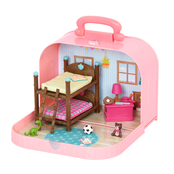 【新品未使用】ファンシーボックス 鍵付き Lil'Daze 2個セット 当時品 Travel Suitcase Playset | Carry Case with Accessories | Li'l