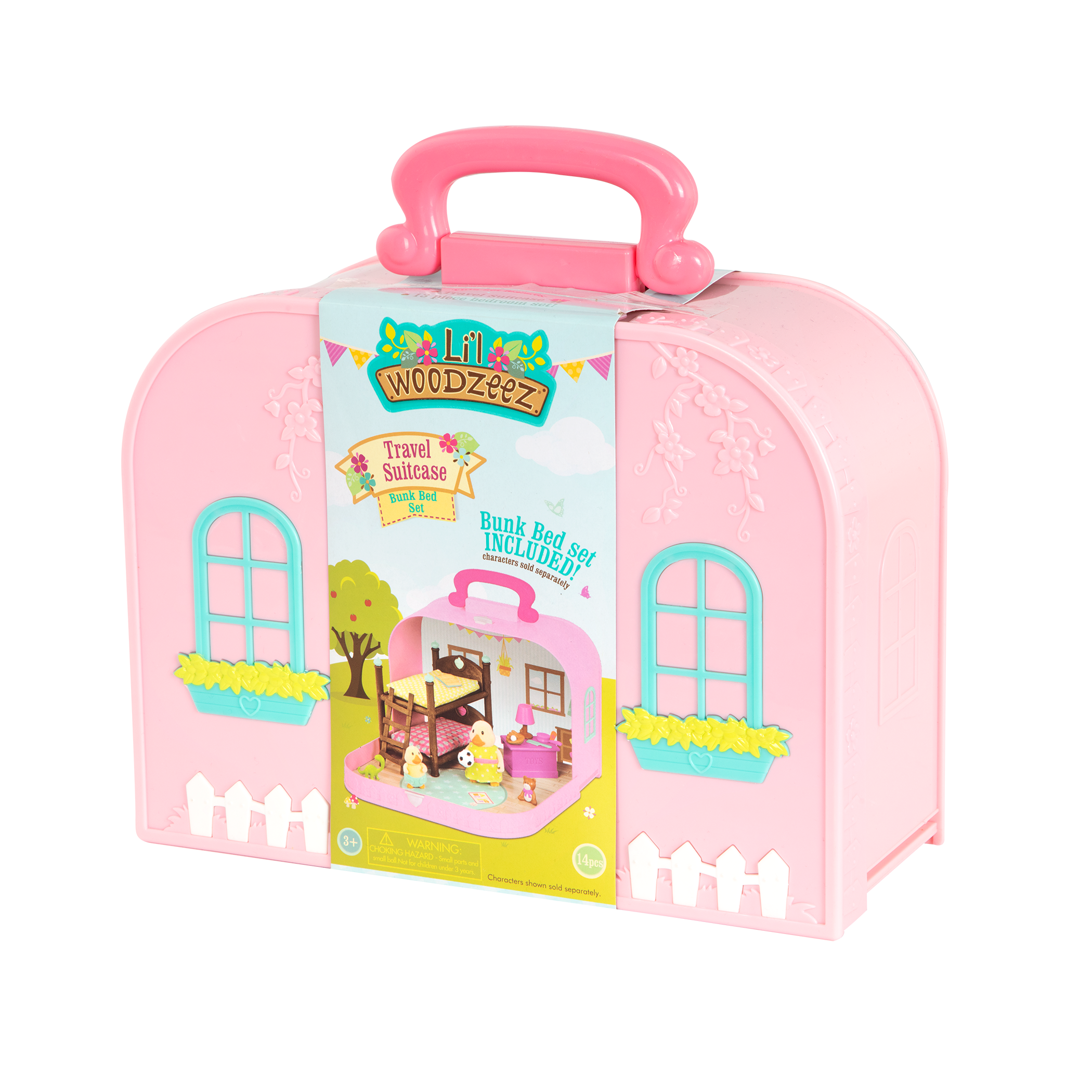 Bunkbed playset in carry case