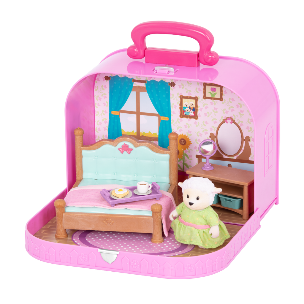 Bedroom playset in carry case