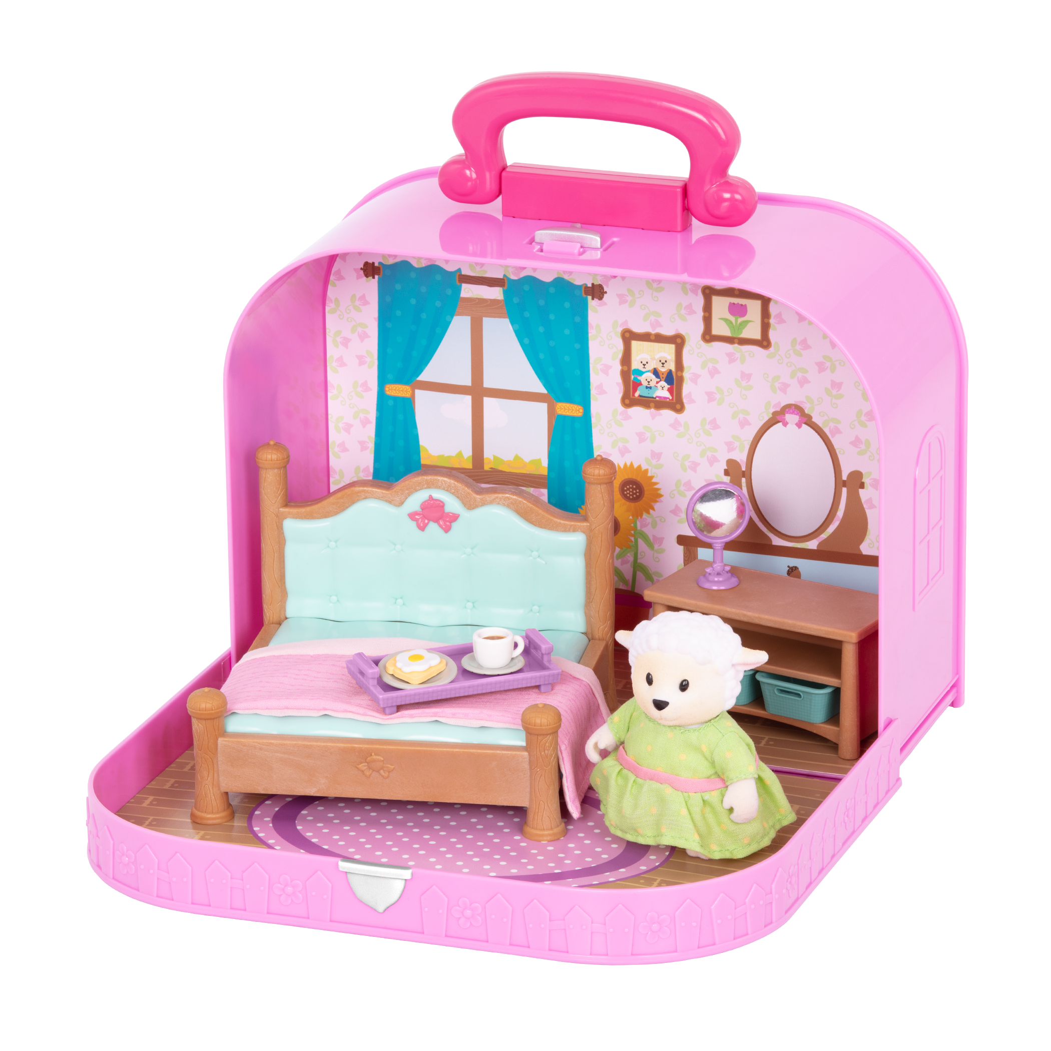 Bedroom playset in carry case