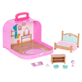 Bedroom playset in carry case