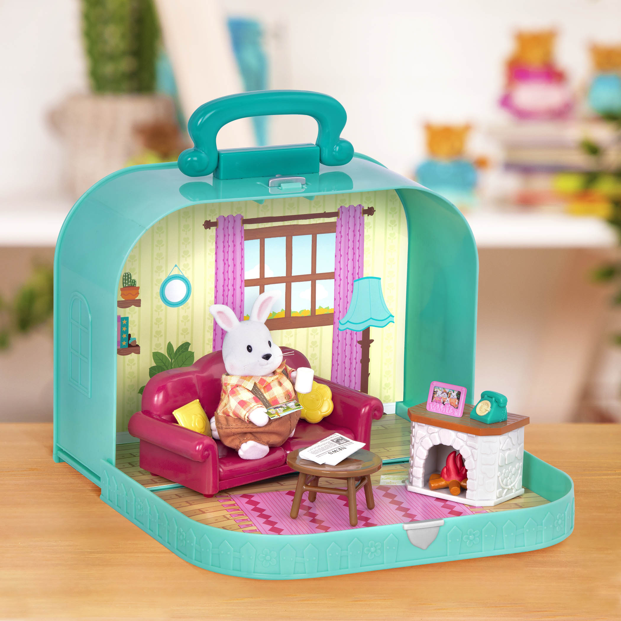 Living room playset in carry case
