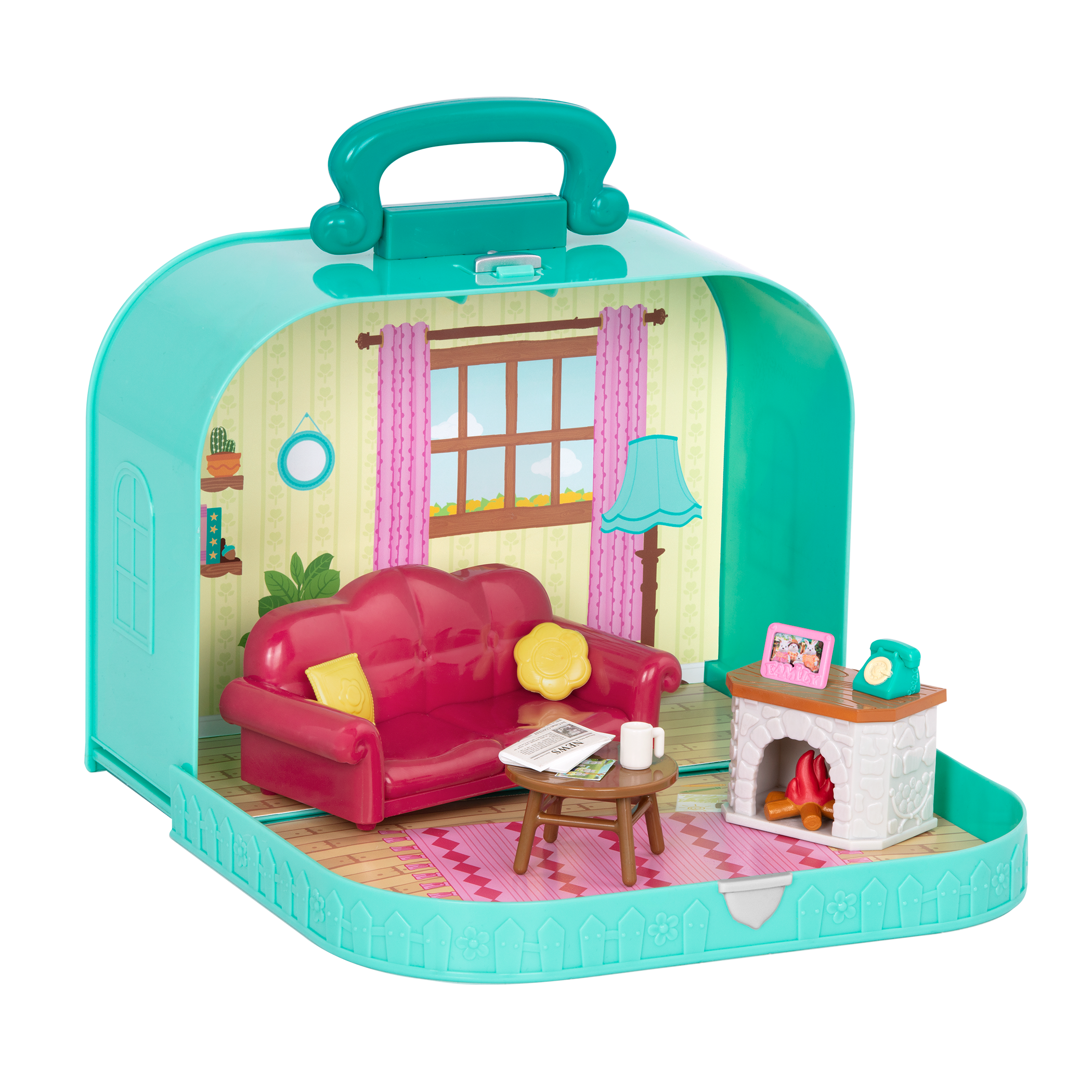 Living room playset in carry case