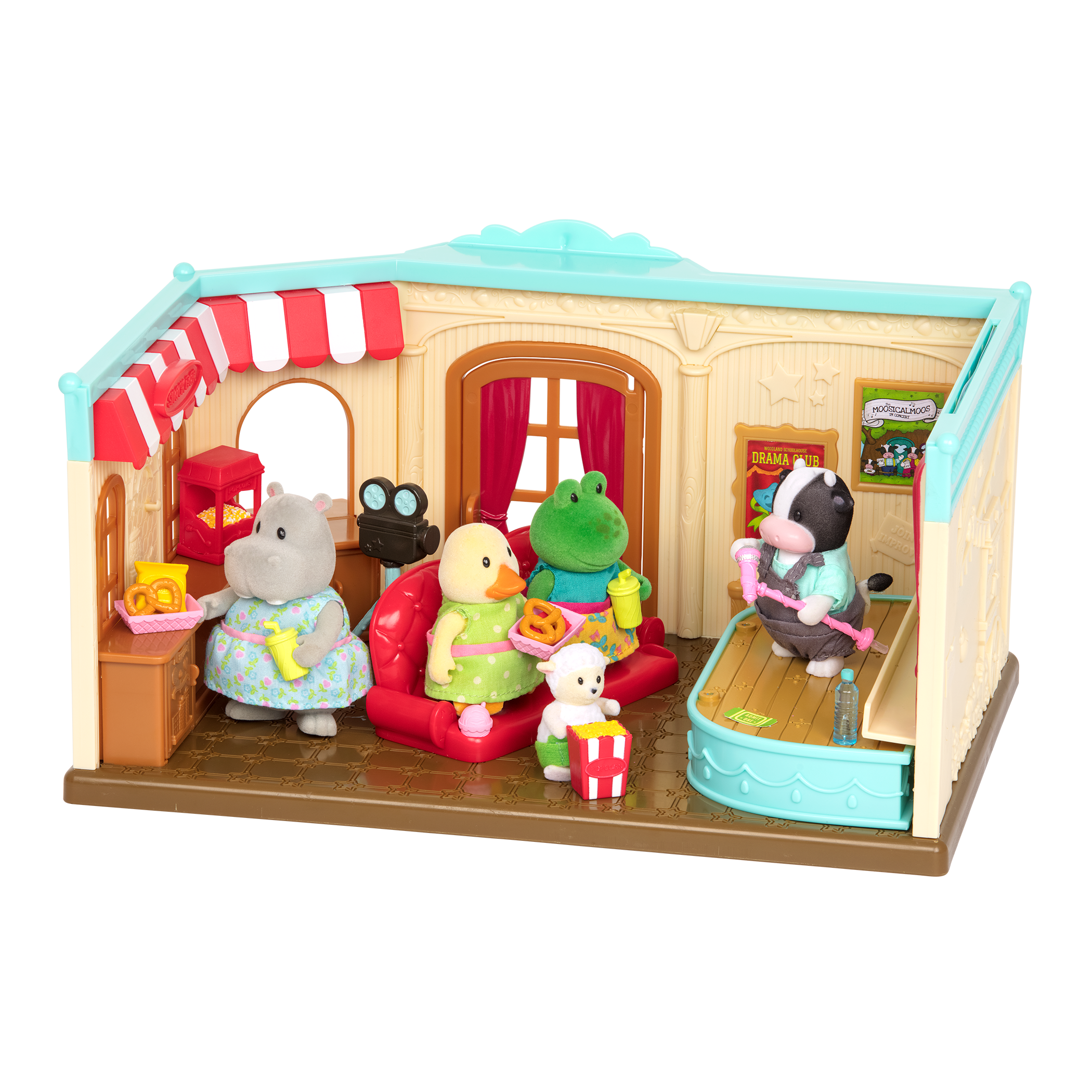 Theatre playset with animal figurines