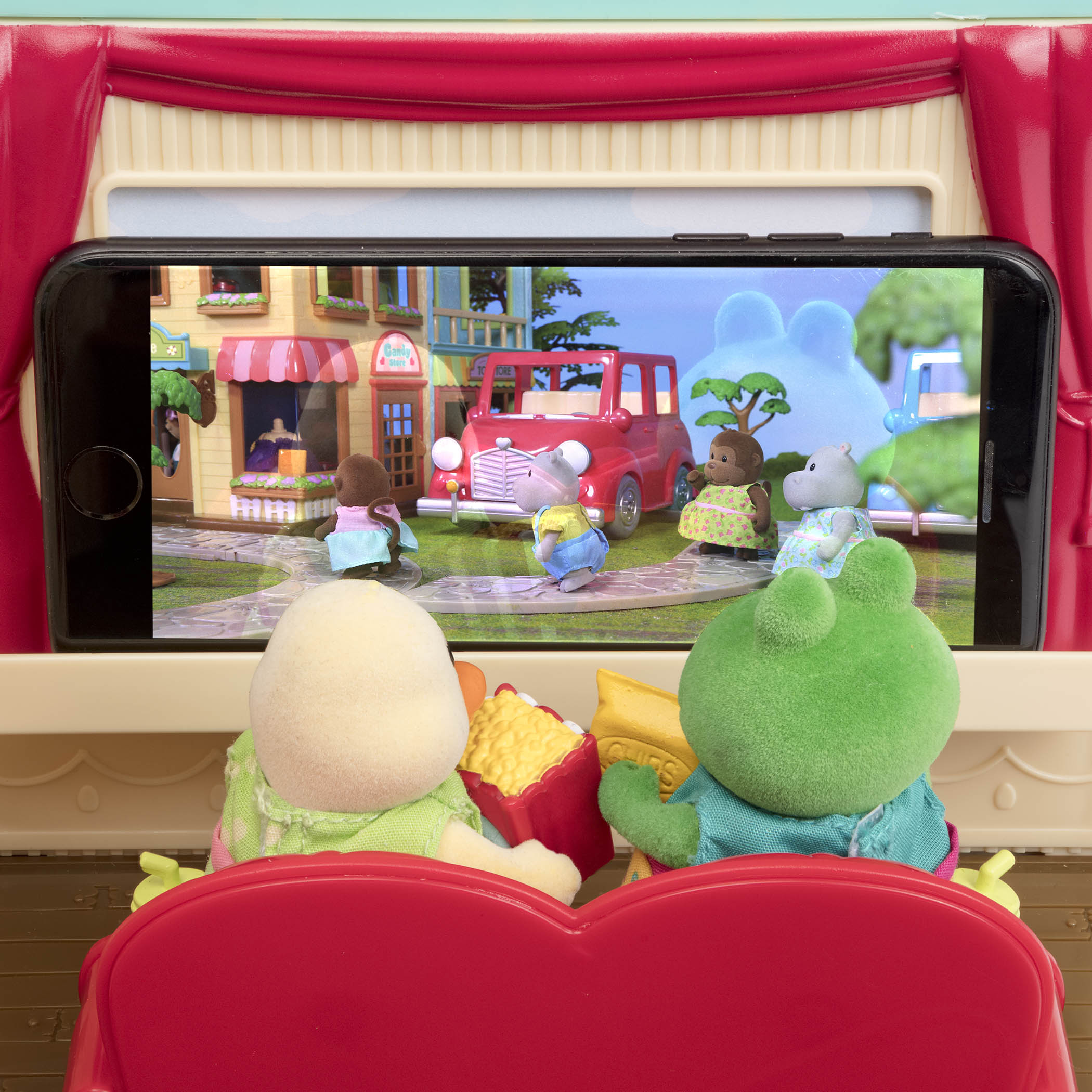 Theatre playset with animal figurines