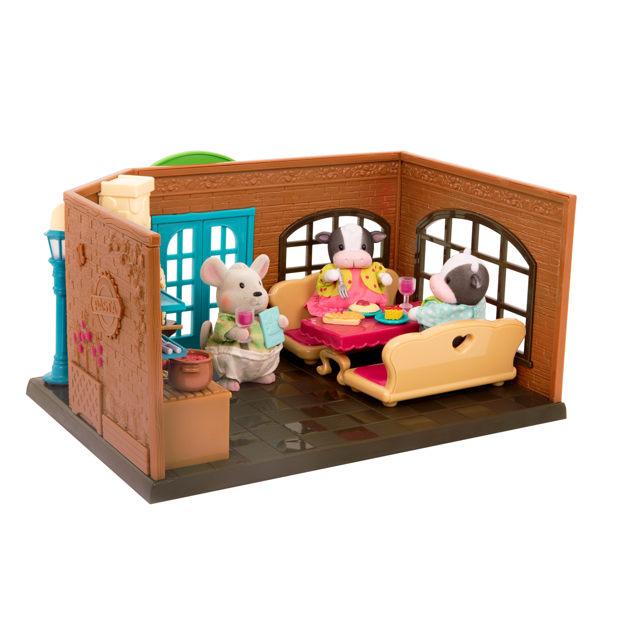 Pass-The-Pasta Restaurant | Kitchen Playset | Li'l Woodzeez