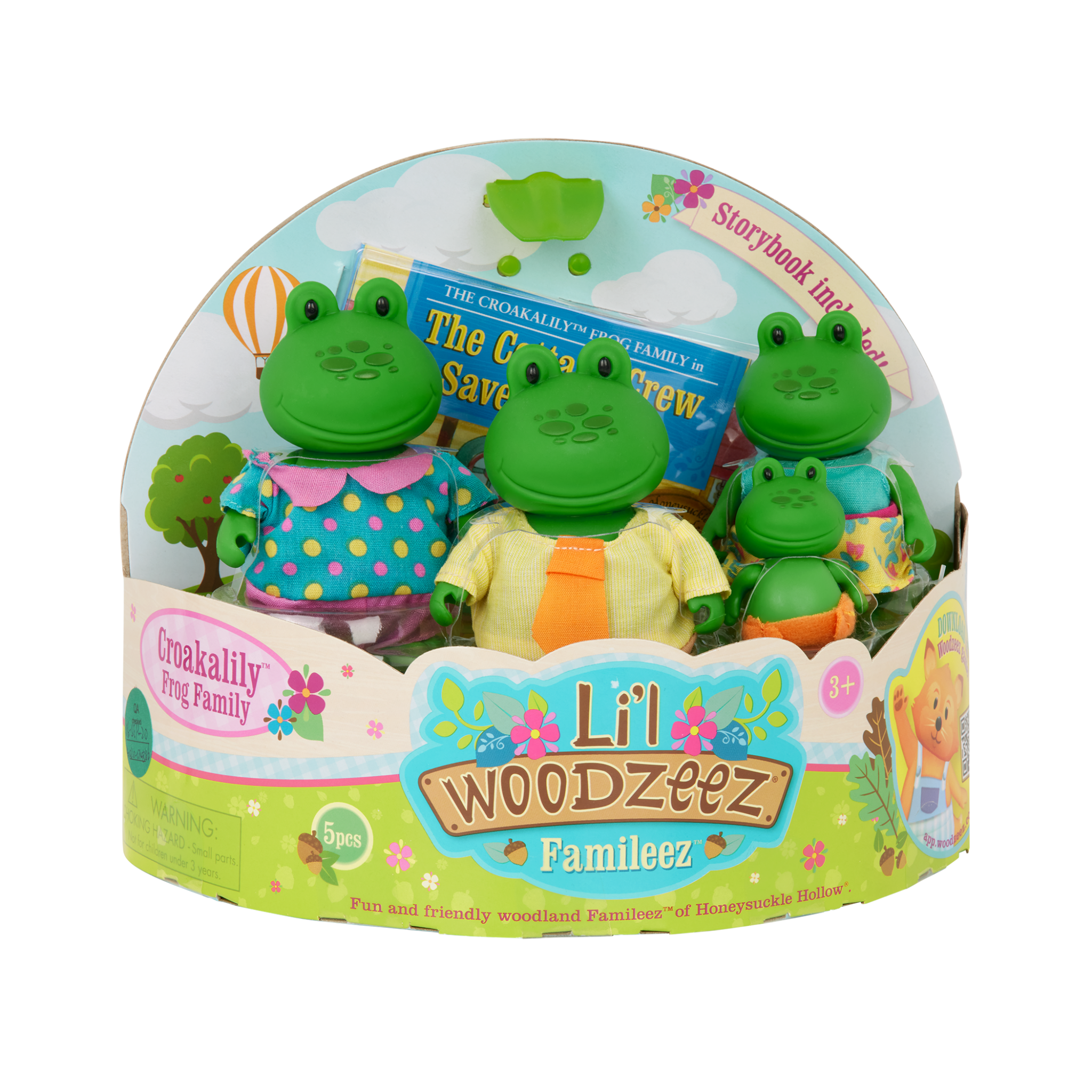 The Croakalily Frogs | Small Animal Figurines | Li'l Woodzeez