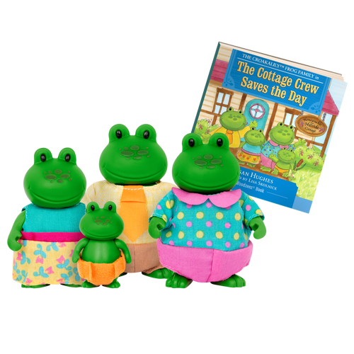 The Croakalily Frogs | Small Animal Figurines | Li'l Woodzeez