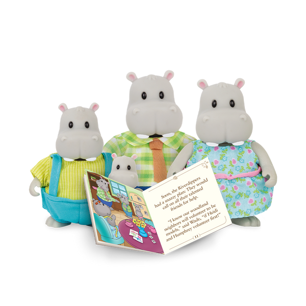 hippo Hippo Toys | The Riverdipper Hippo Family | Li'l Woodzeez