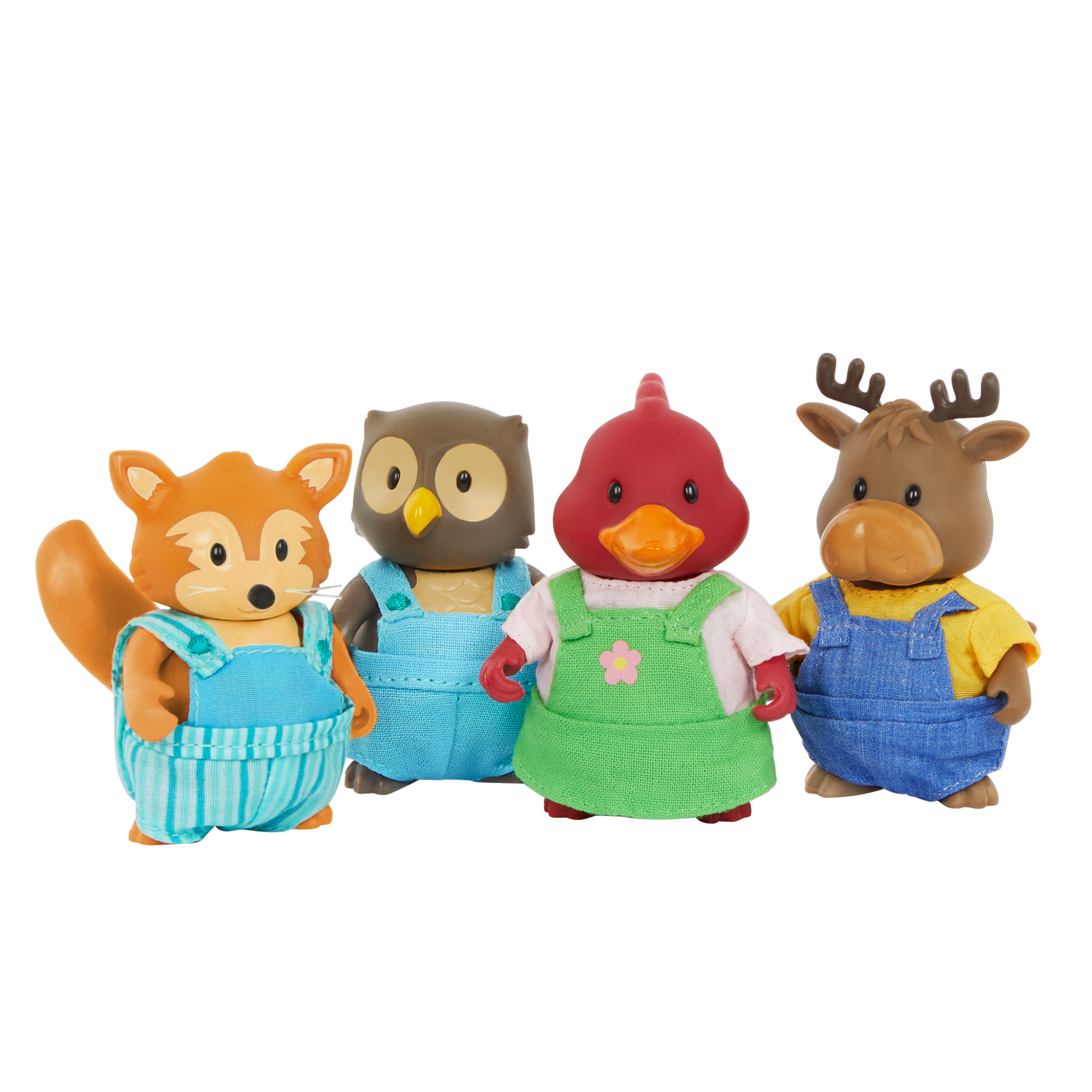 Friendz Club Forest Playset | Four Animal Character Set | Li'l