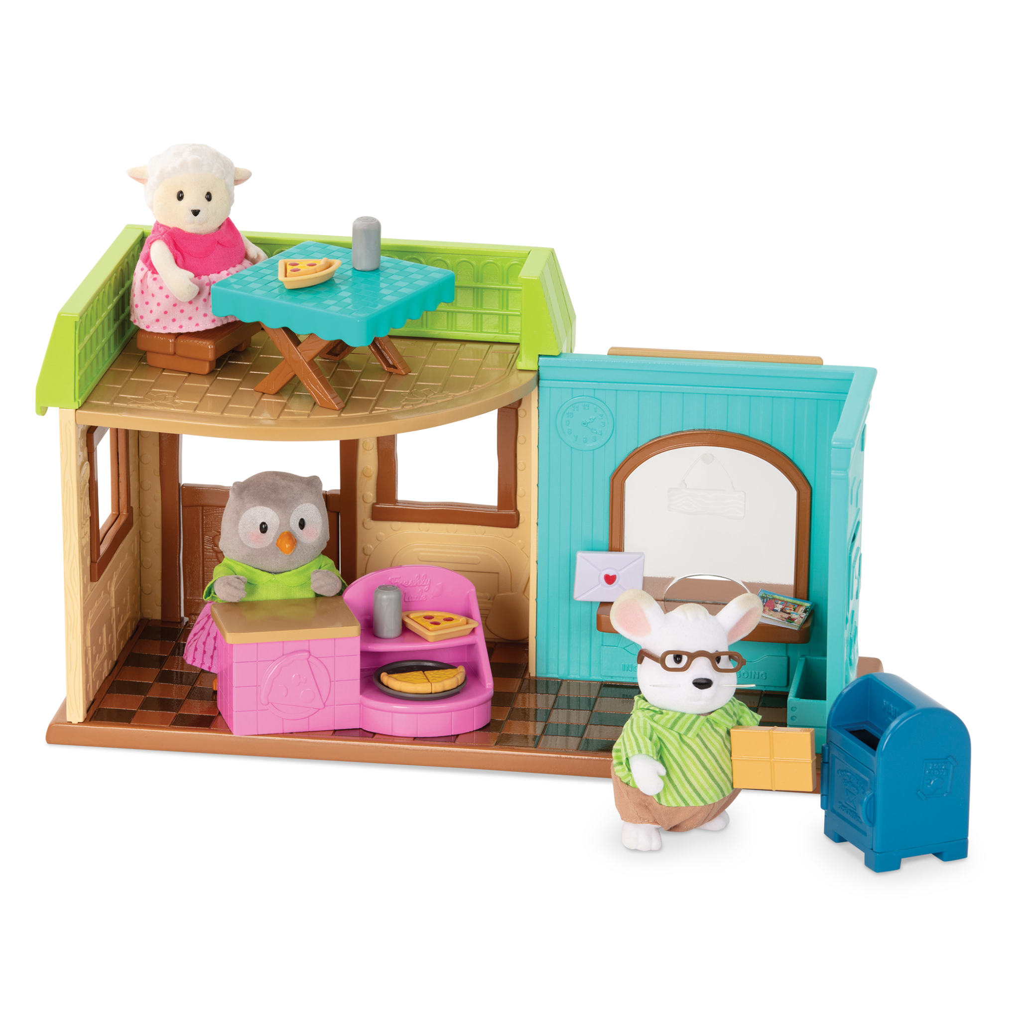 Post' n Pizza Shop | Toy Restaurant with Accessories | Li'l