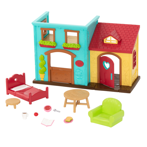 Li'l Nextdoor Neighbors | Toy Townhouse with Accessories | Li'l
