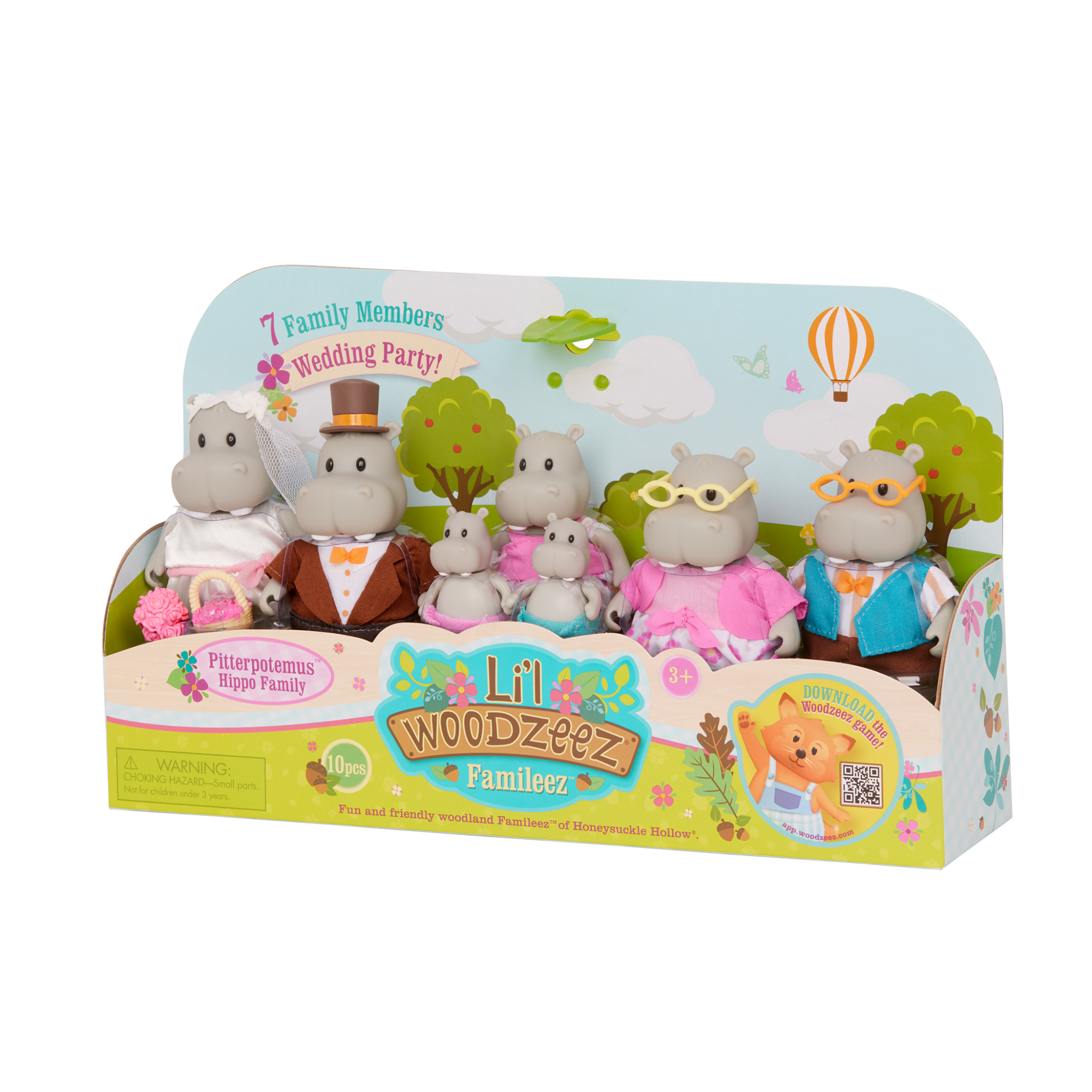 Pitterpotemus Hippo Family | Small Animal Figurines | Li'l