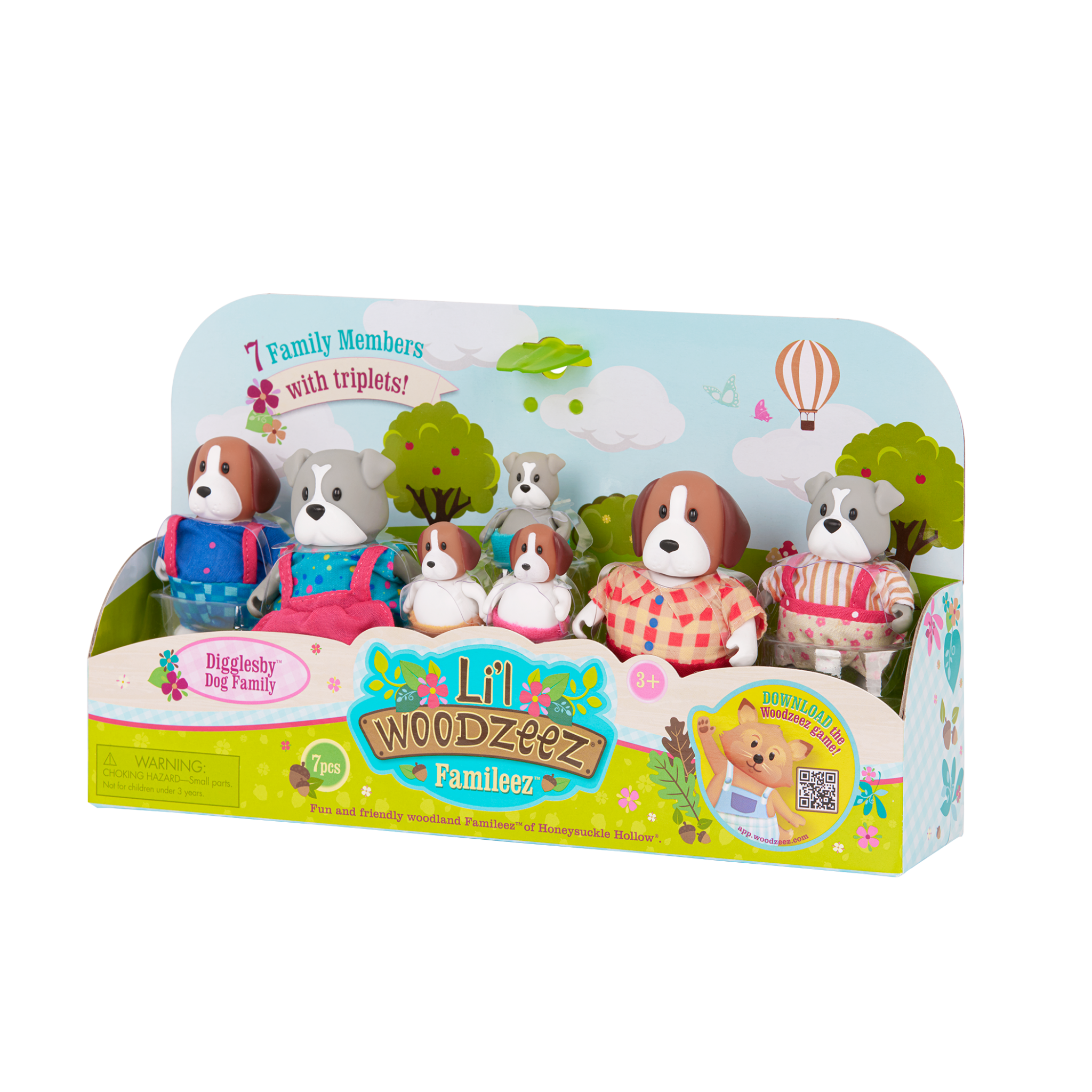 Digglesby Dog Family | Animal Figurine Set | Li'l Woodzeez Digglesby Dog Family | Animal Figurine Set | Li'l Woodzeez