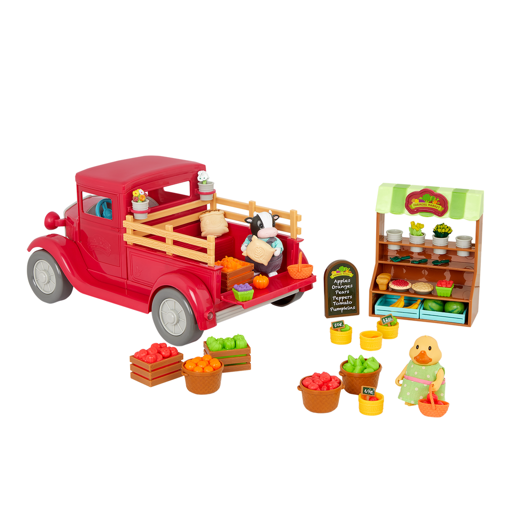 Woodzeez Farmers Market Truck with Figurines