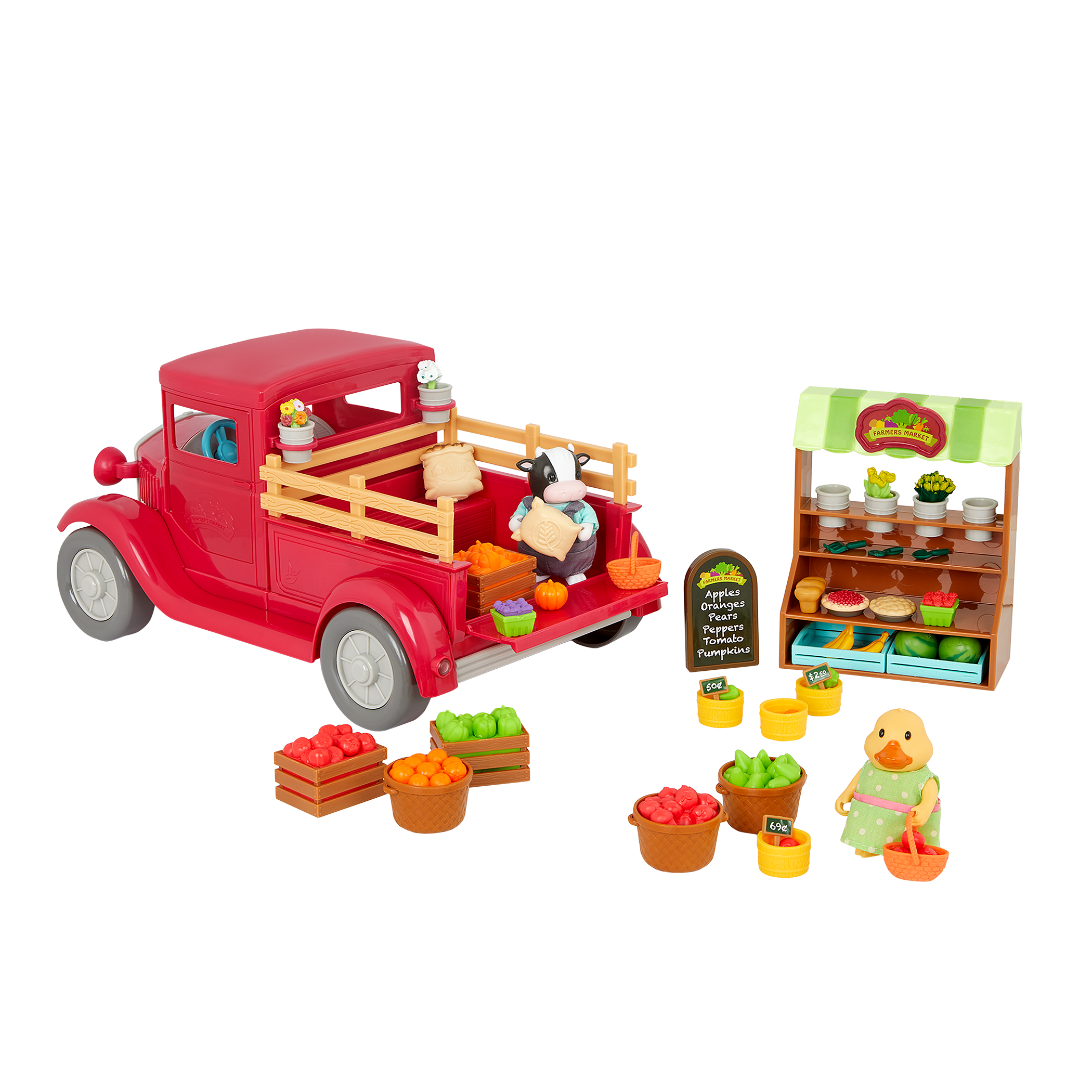Woodzeez Farmers Market Truck with Figurines