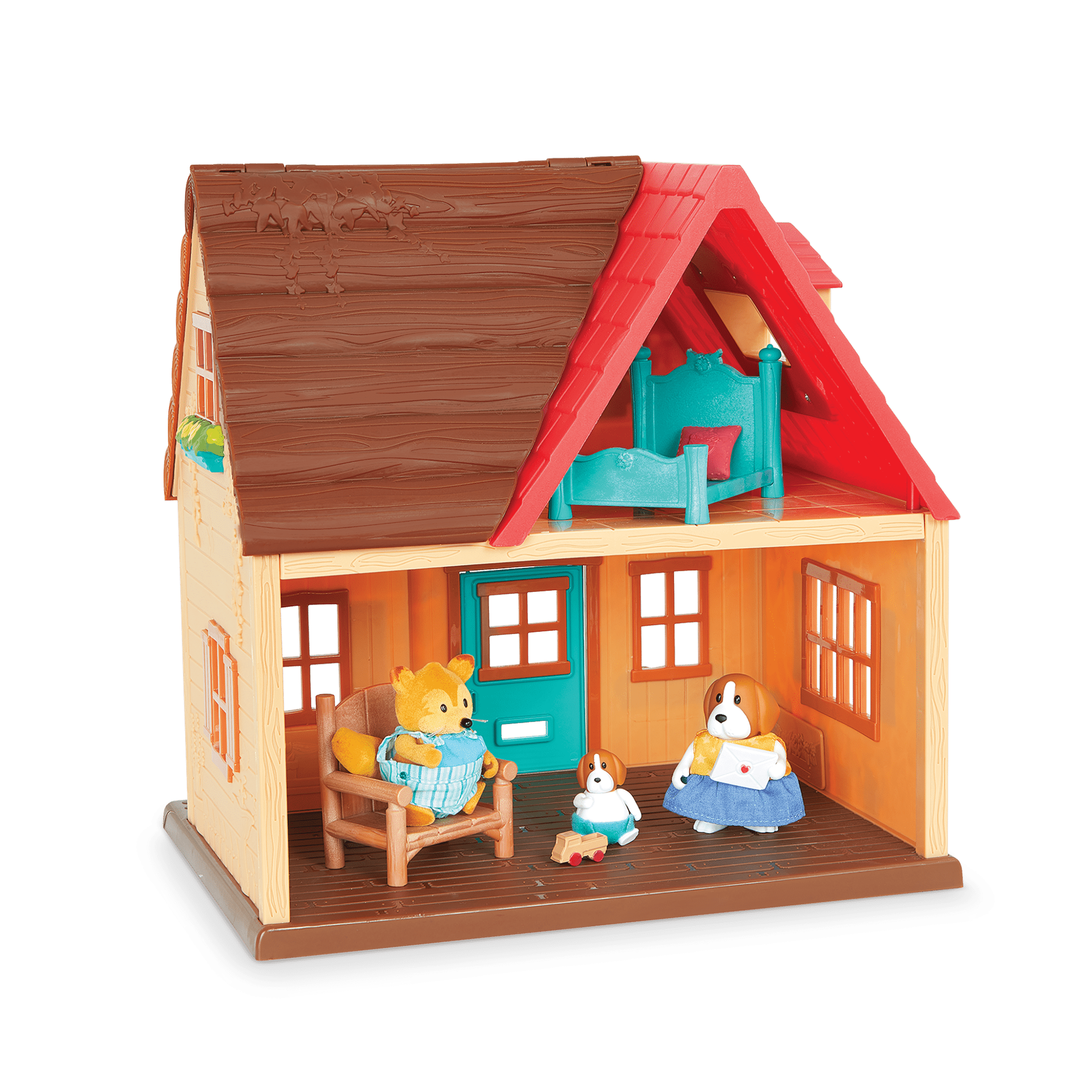 Sunny Acres Country House | Playhouse with Mini Furniture | Li'l