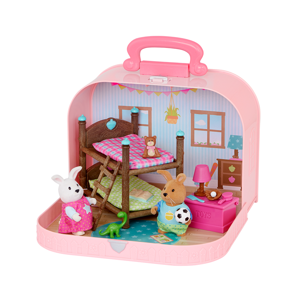 Woodzeez Travel Bedroom Playset